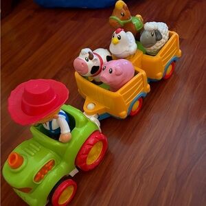 Colorful Farm Animal Train Toy